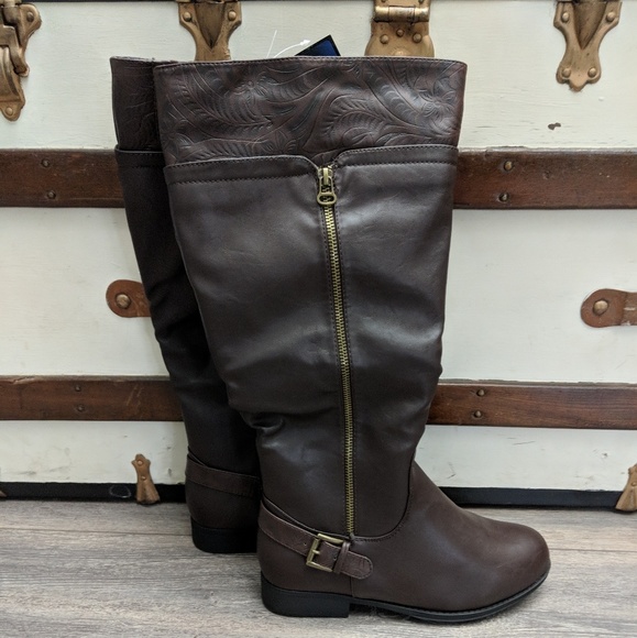 easy street Shoes - Easy Street plus Brown wide calf boots!